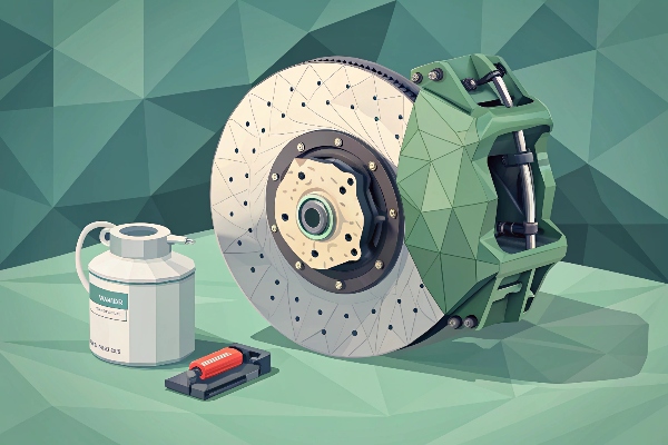 brake pad fluid management