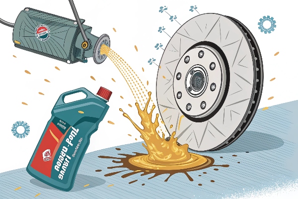 brake fluid spill